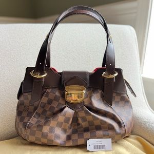 Louis Vuitton Sistina PM Damier Ebene Shoulder Bag second hand